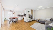 offener Wohn-/Essbereich moderne barrierefreie A+ Wohnung - ruhige Lage mit gro�em Balkon, EBK & gro�e Garage