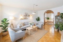 Altbau - Wohnzimmer (Visualisierung) Einfamilienhaus mit rollstuhlgerechter Wohnung & ruhigem Garten
