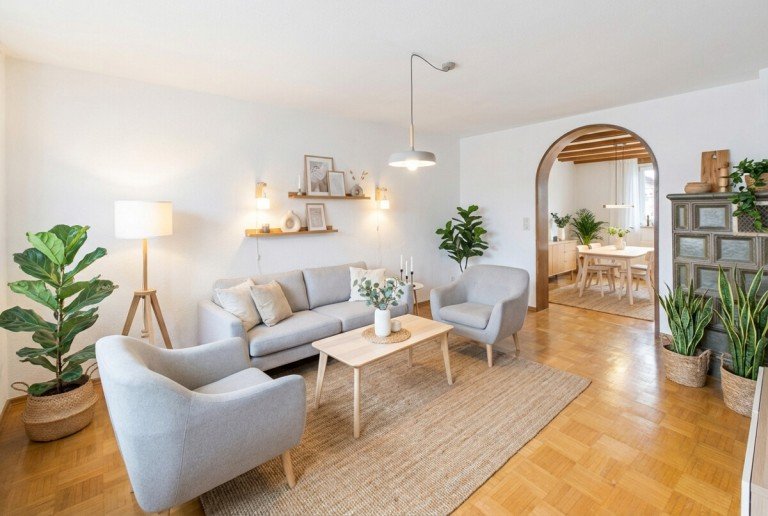Hauptbild: Einfamilienhaus mit rollstuhlgerechter Wohnung & ruhigem Garten