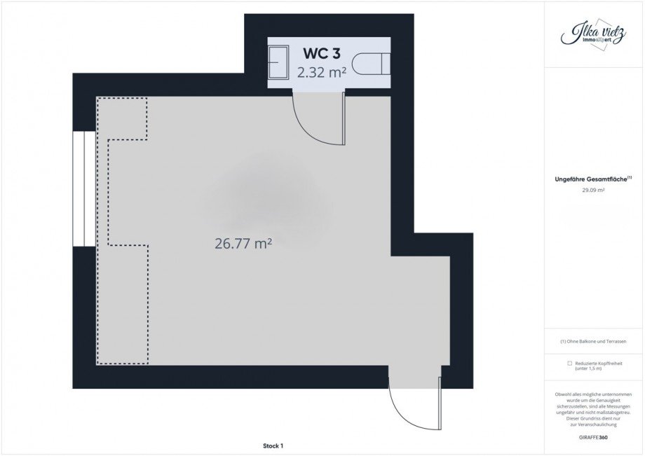 Grundriss Dachgeschoss Etagenwohnung Ummendorf