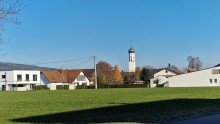 Blick nach Langenenslingen moderne barrierefreie A+ Wohnung - ruhige Lage mit gro�em Balkon, EBK & gro�e Garage