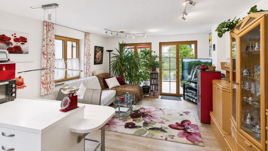 W1 - Wohnzimmer Erdgeschosswohnung Oberstdorf