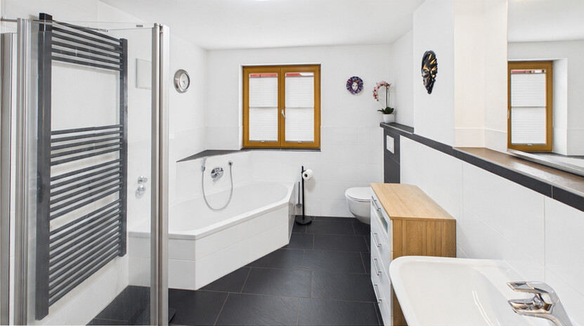 Badezimmer Erdgeschosswohnung Oberstdorf