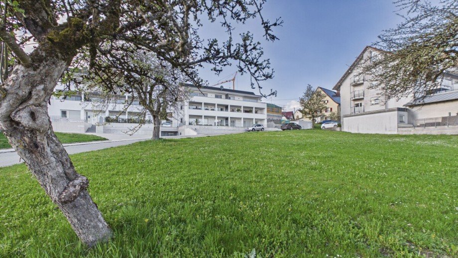 unbebaubare gr�ne Wiese vorm Haus Etagenwohnung Emmingen-Liptingen