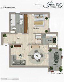Grundriss Nur f�r Kapitalanleger - gepflegte Wohnung im Zentrum von Kempten