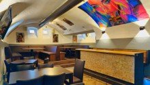 Gastraum vorn coole Bar-Lounge im Gew�lbekeller - im Herzen von Biberach/Riss