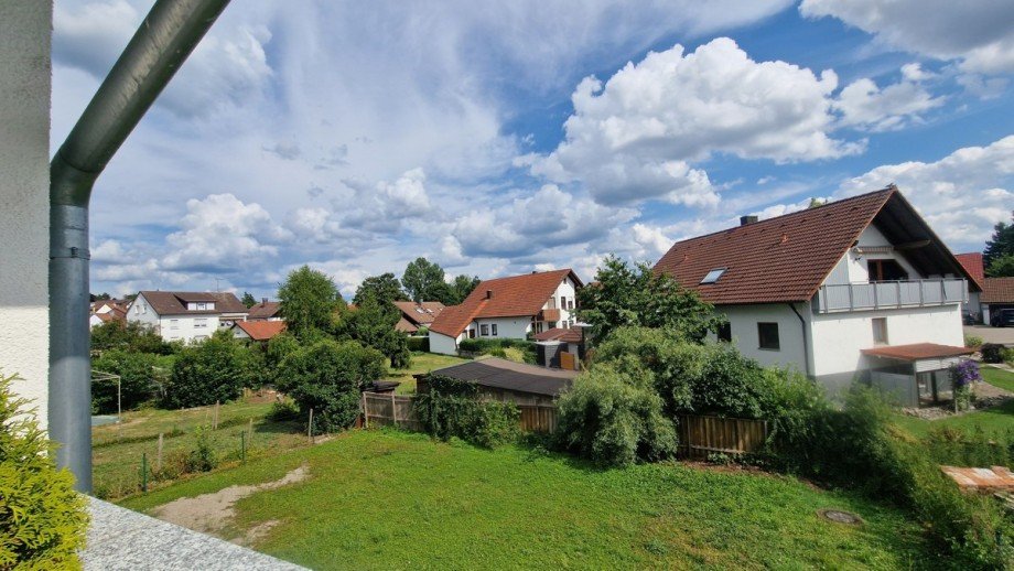 Neubau - Blick vom Balkon Zweifamilienhaus Bad Buchau