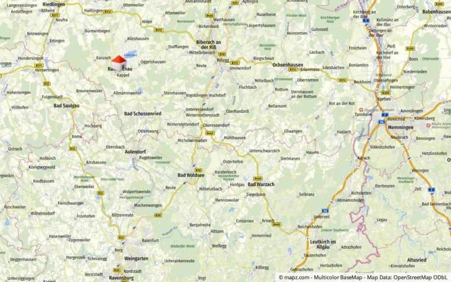 Geolyzer Kartenausschnitt Zweifamilienhaus Bad Buchau