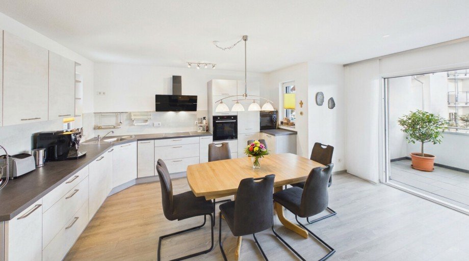 offene K�che mit Essbereich Etagenwohnung Emmingen-Liptingen