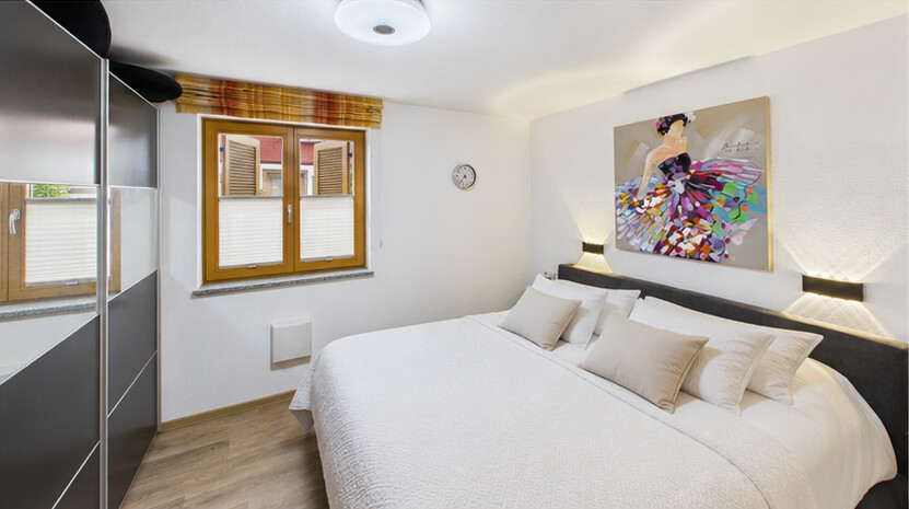 Schlafzimmer Erdgeschosswohnung Oberstdorf