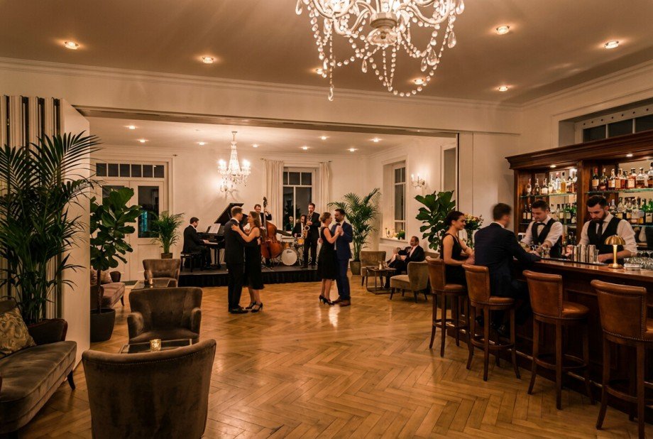 2155-Villa-EG (Nutzung Event) Visualisierung Gastronomie und Wohnung Bad Kissingen