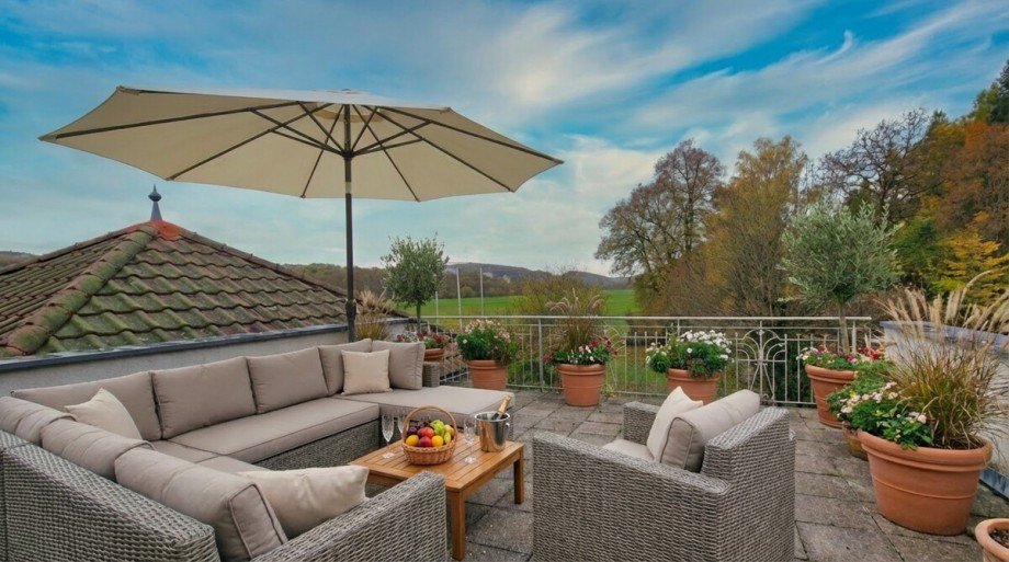 2155-Haupthaus-DG-Terrasse (Visualisierung) Gastronomie und Wohnung Bad Kissingen